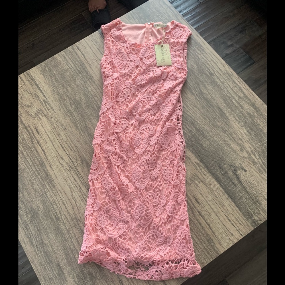- Alythea NWT, pink, size S, lace with lining